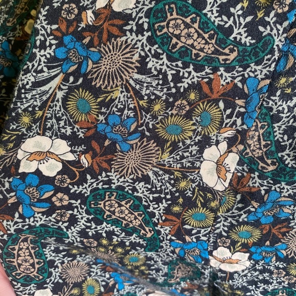 Ladies hippie boho paisley and flowers romper jumper nature shorts groovy - Picture 7 of 7